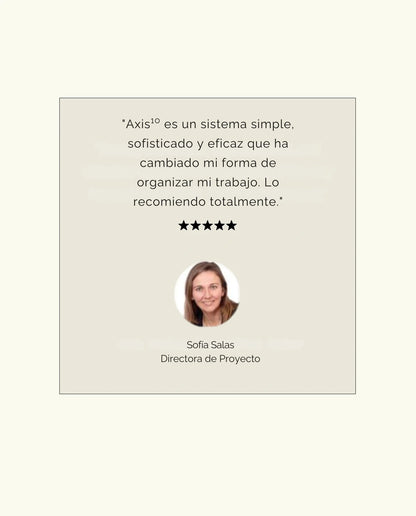 Axis¹⁰ Organiza tu Día